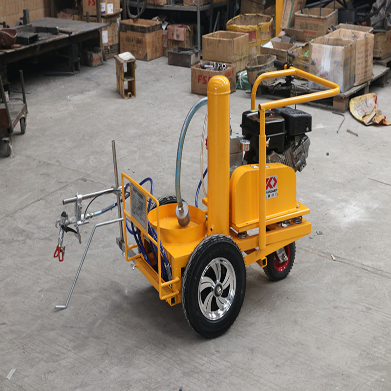 厂家供应小区停车场画线机手推式冷喷划线车 冷喷划线机