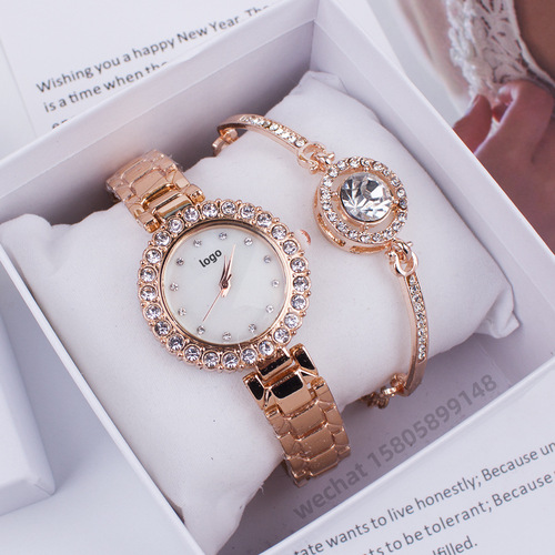 watches women two-piece watch set micro-business drainage gift watch ladies watch set
