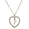 Fashionable necklace, universal chain for key bag  with letters heart-shaped, European style, simple and elegant design