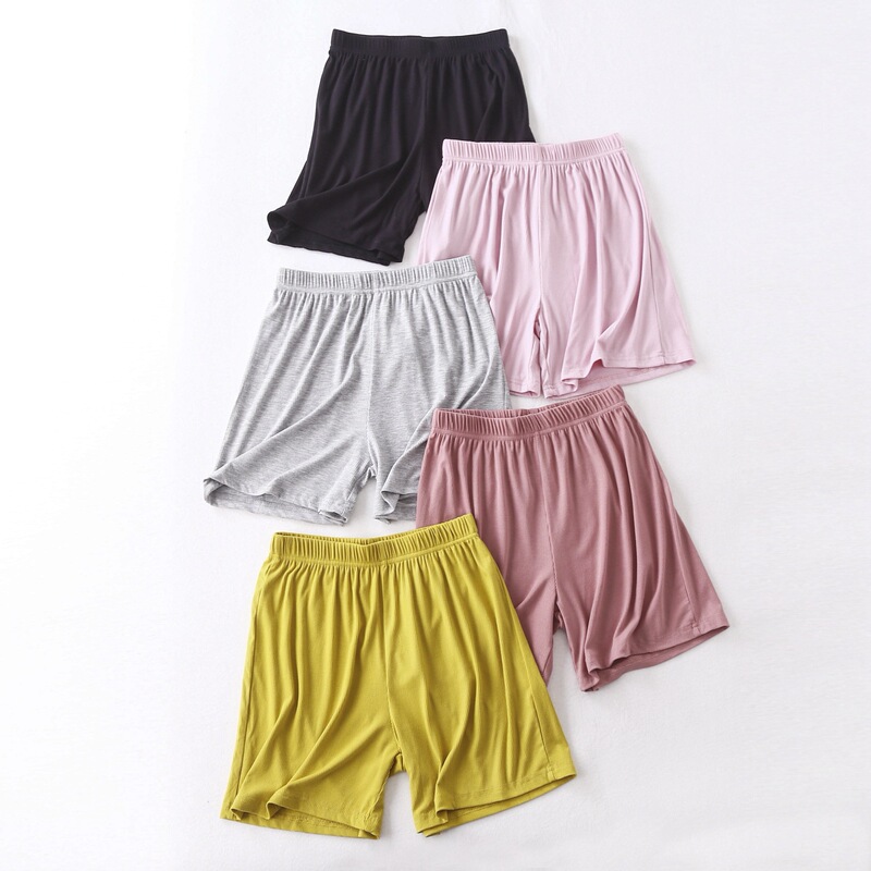 Women's threaded summer home modal pajama pants home loose casual thin Sports plus size rib shorts