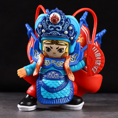 Sichuan Opera Face-changing Doll with Sandblasted Sichuan Opera Mask, Chengdu Craft, Opera Figurine, Gift for Foreigners