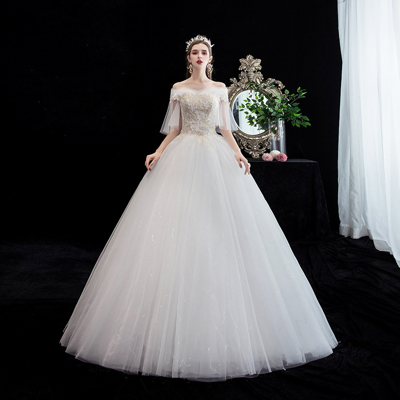 2026 New Style Wedding Dress for Petite Brides, Forest Style French Princess Off-Shoulder Light Wedding Dress, Wholesale for Photo Studios H23 2026 New Style Wedding Dress for Petite Brides, Forest Style French Princess Off-Shoulder Light Wedding Dress, Wholesale for Photo Studios H23