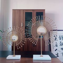 Model room hotel club metal sunglasses ornaments modern simple living room restaurant decoration crafts