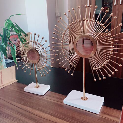 Model room hotel club metal sunglasses ornaments modern simple living room restaurant decoration crafts