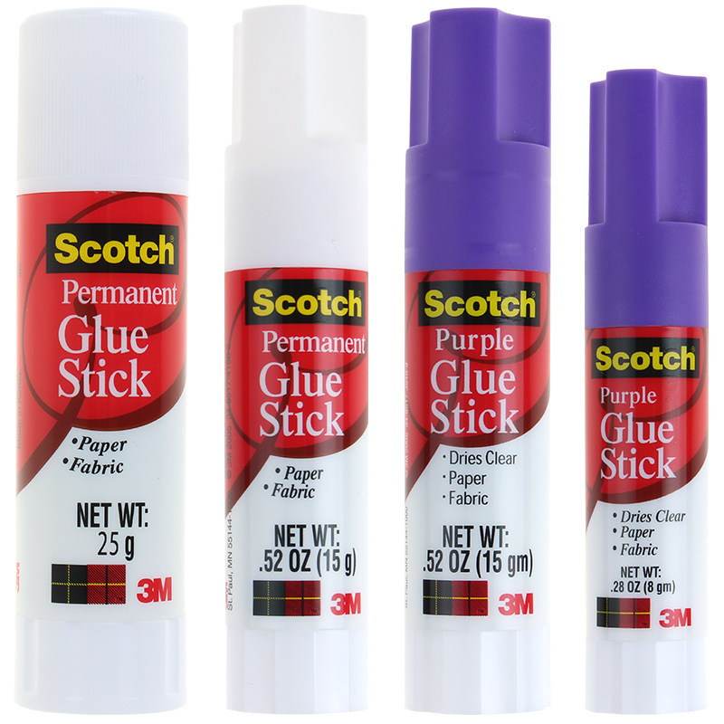 3 MSolid Glue Stick Origin Korea Purple/transparent8g15g25g Smooth Application Solid Glue Stick