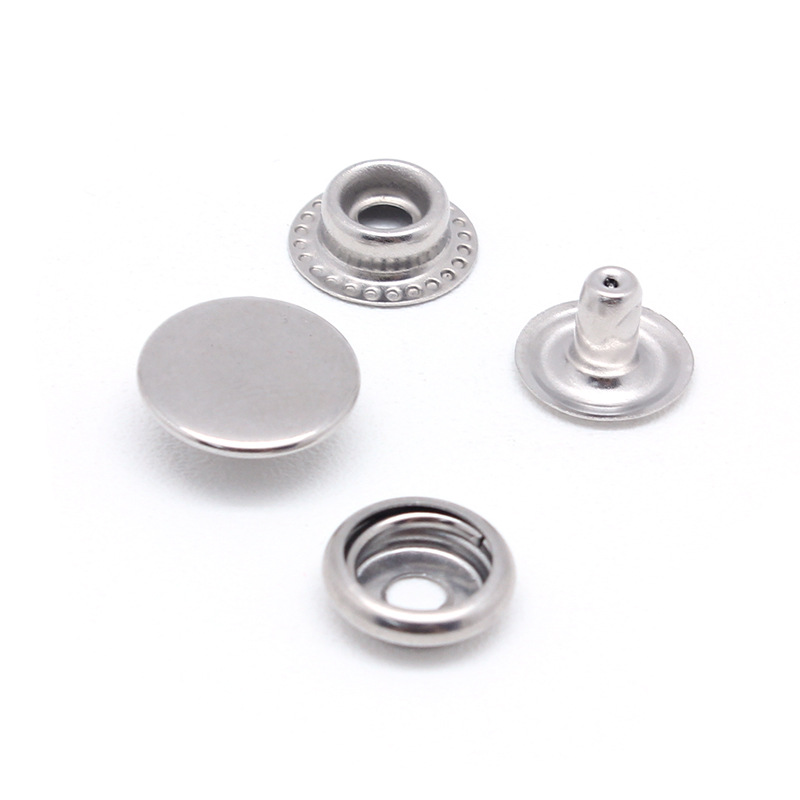 铜白镍四合扣 201#金属四合扣 车缝扣规格齐全