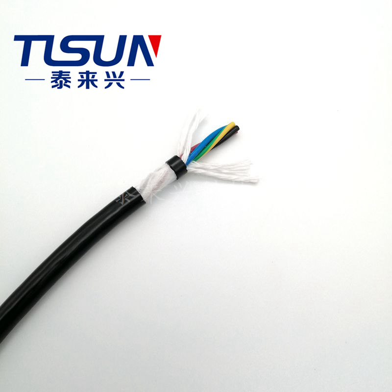 实地工厂 4芯0.75平方 PUR-HF-YY TPU护套 耐磨 高柔性拖链电缆线
