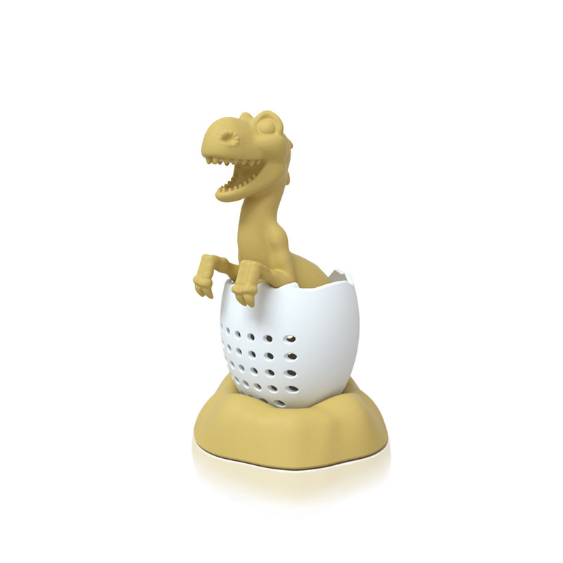 Jurassic Dinosaur Baby Tetera con fugas de té Separación de té Creative Tyrannosaurus Rex Filtro de té Juego de té
