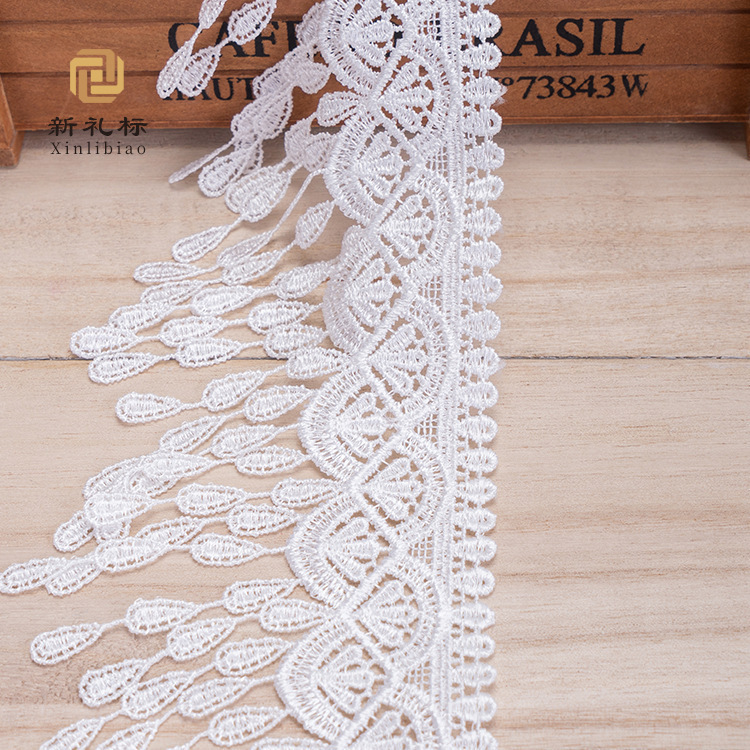 Water-Soluble Hollow Lace Lolita Dress Accessories Skirt Hem Neckline Clothing Accessories Polyester Tassel Lace