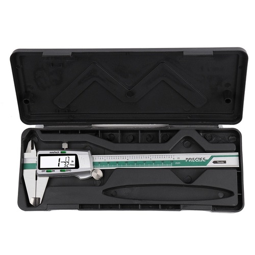 Foreign trade ET50 green large screen stainless steel vernier caliper with fraction and digital display one piece drop shipping