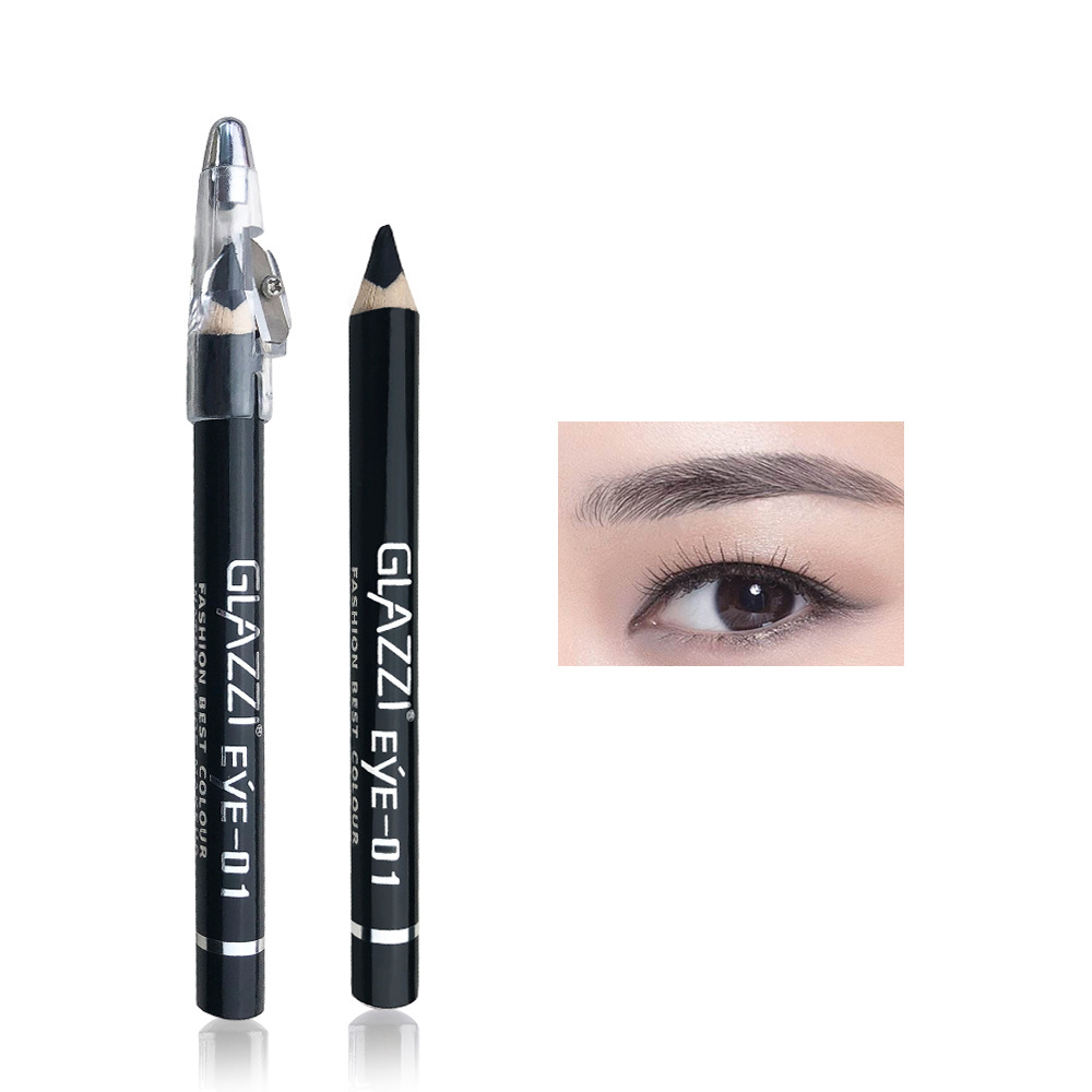 Lápiz de cejas a prueba de sudor a prueba de agua TikTok maquillaje transfronterizo Popular lápiz de cejas de color popular en línea con sacapuntas de lápiz fácil de colorear