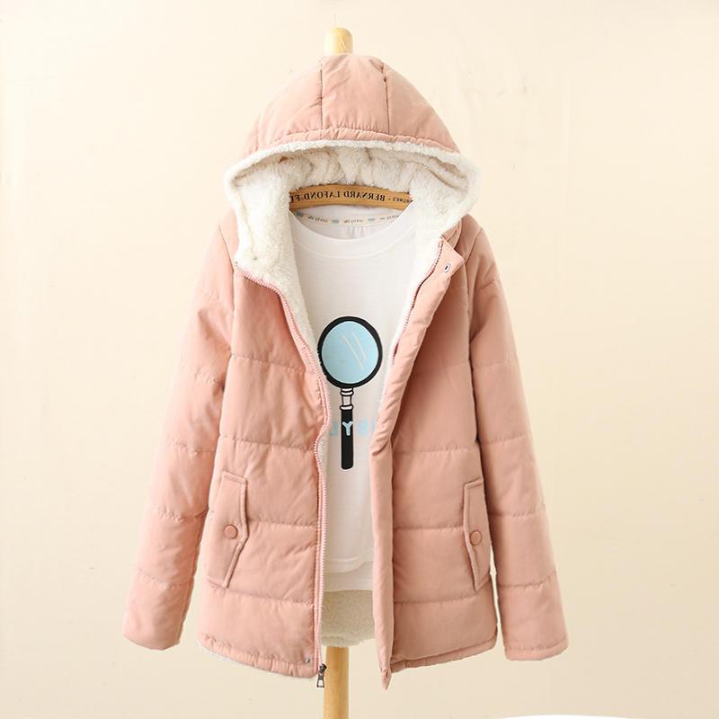 2023 otoño e invierno nuevo estilo coreano engrosado abrigo de algodón acolchado con capucha abrigo de pan de manga larga abrigo de algodón acolchado estilo universitario image 7