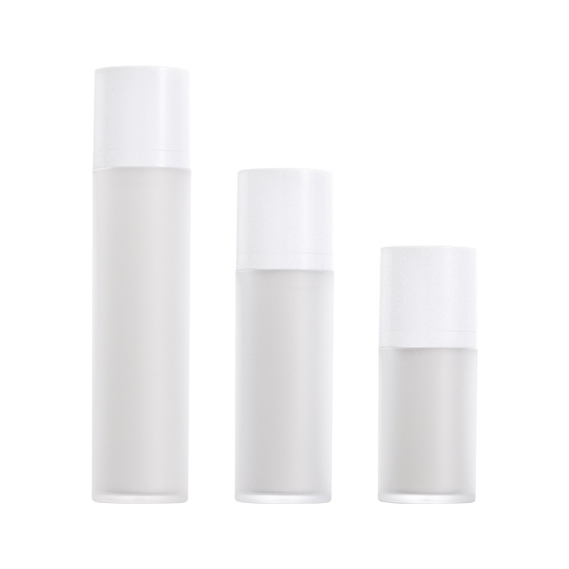 Xumin envases cosméticos esmerilado vacío presionando botella de loción protección solar giratoria botella de vacío esencia Crema para los ojos sub-botella