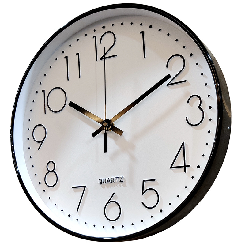 Reloj colgante de 10 pulgadas, reloj de pared, sala de estar, reloj de cuarzo silencioso para el hogar, suministro de comercio electrónico transfronterizo de Amazon al por mayor