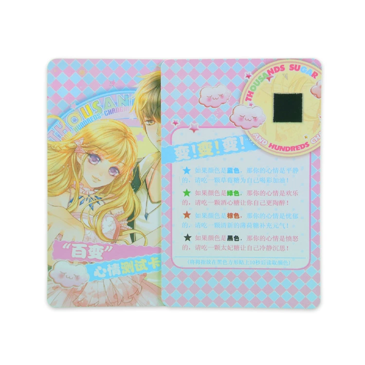 Настроение стресс-тестовая карта может быть доступна LOGO ЖК-карта изменения температуры эмоциональная тестовая карта