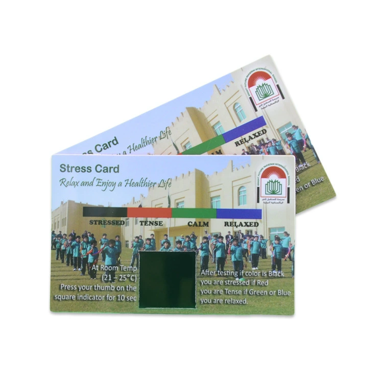 Чувствительный к температуре и обесцвечиванию настроение тест-карта УФ-тест-карта солнцезащитный крем УФ-тест-карта может быть напечатана с логотипом