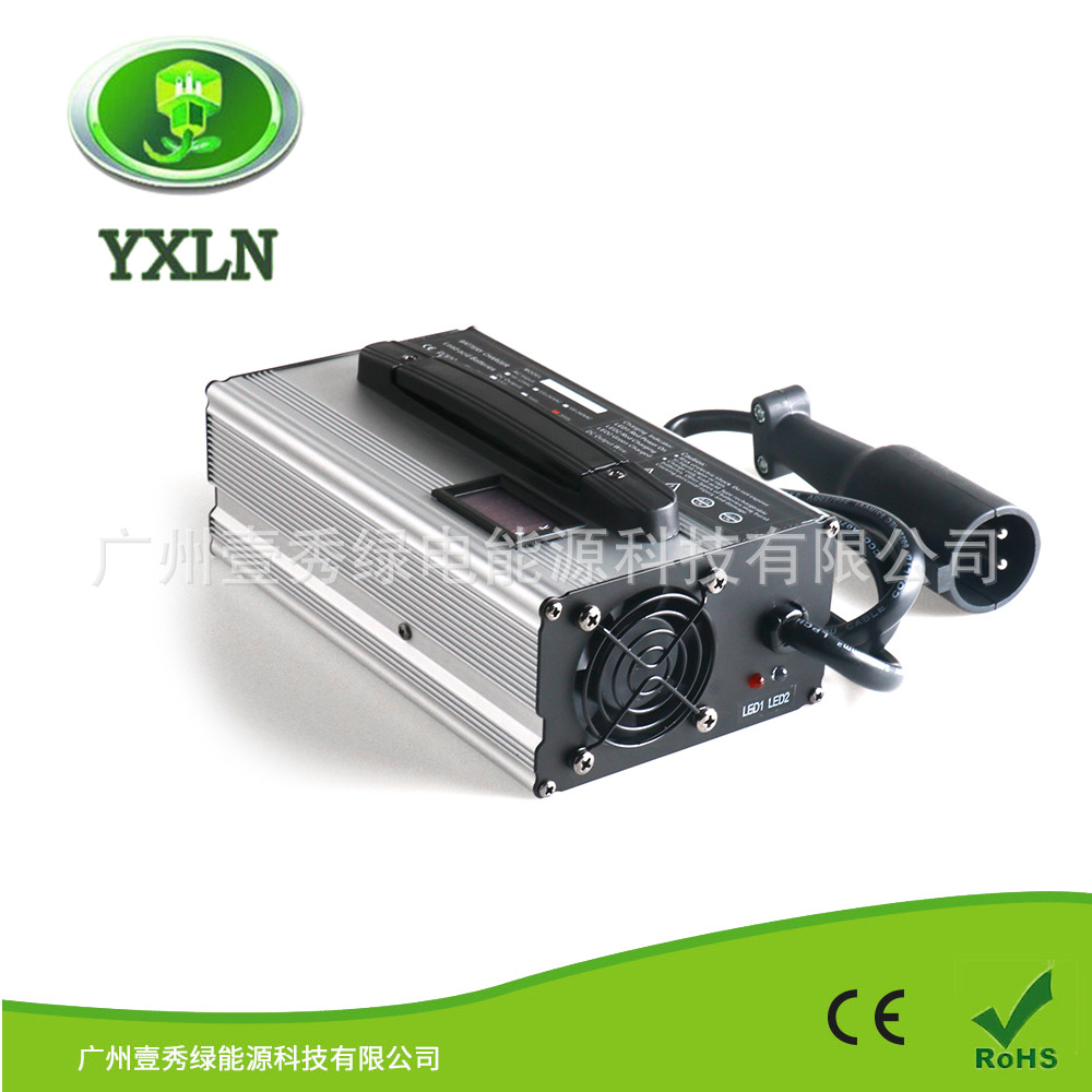 36V 18A 大圆头 高尔夫球车充电器 美规110V LED显示屏带CE认证