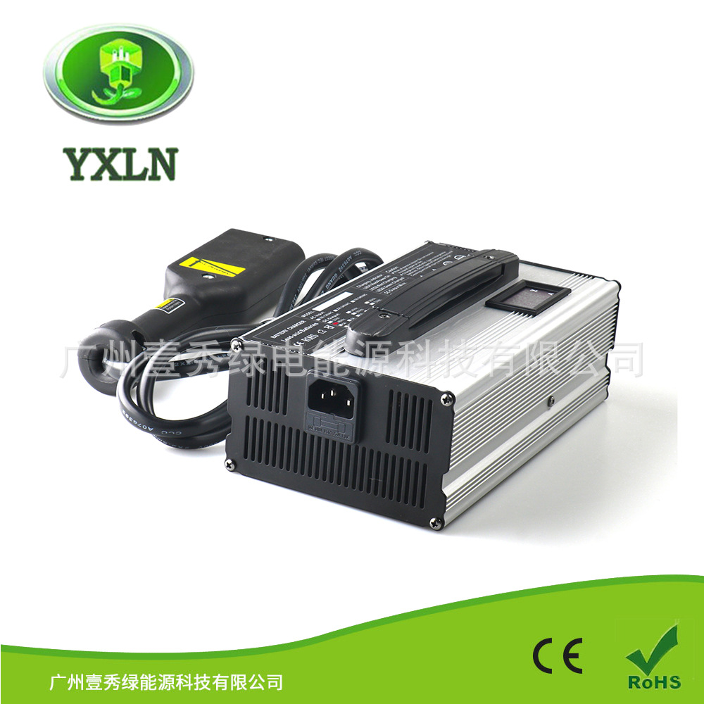 48V15A铅酸高尔夫球充电器EZ-go平角三阶段全自动式充电全铝外壳