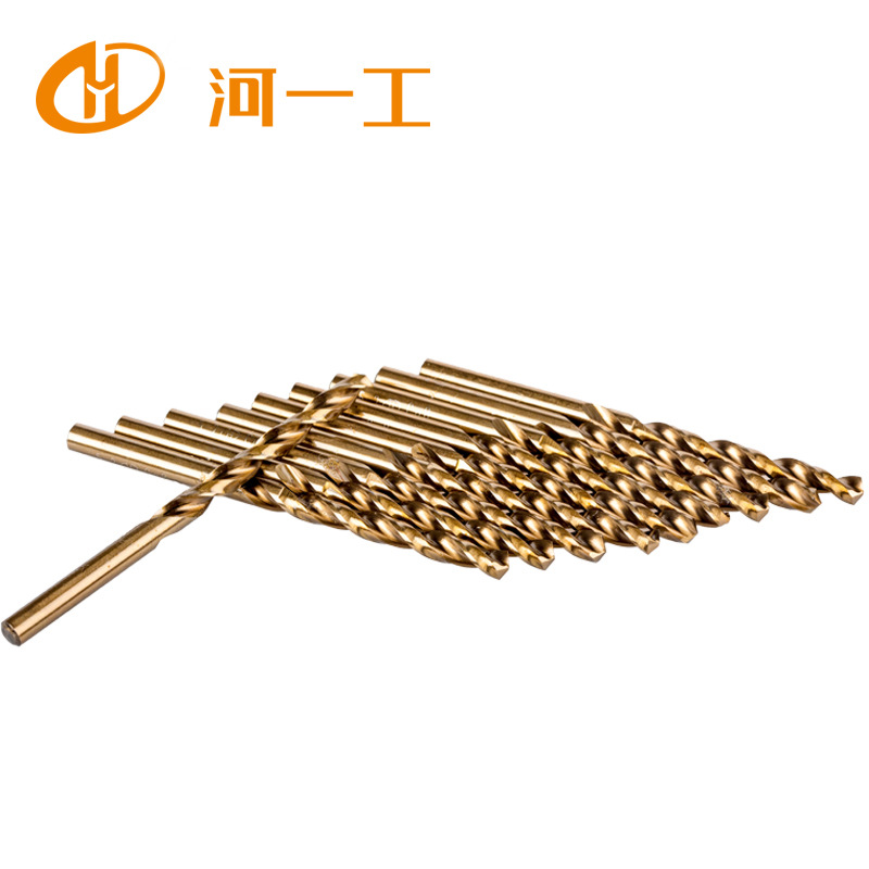 河一工含钴直柄麻花钻 M35直柄钻头 不锈钢直钻多种规格批发