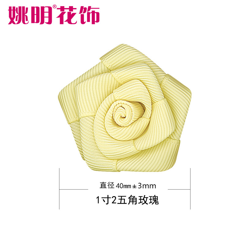 Cinta hecha a mano Rose cabeza material de poliéster Cinta pequeña flor ropa textil Decoración Accesorios cinta Rose