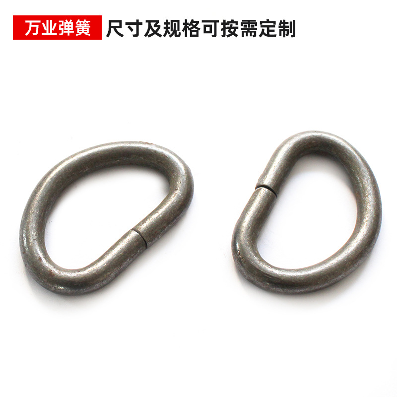 供应模具压缩减震异形压缩弹簧定 制 箱包配件箱包金属D型扣