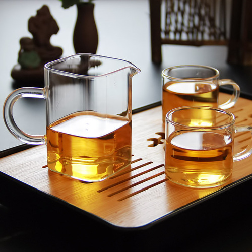 Glass public cup tea sea flower tea pot Gongfu tea filter brewing cup tea brewing device tea sea straight Gongfu tea sea