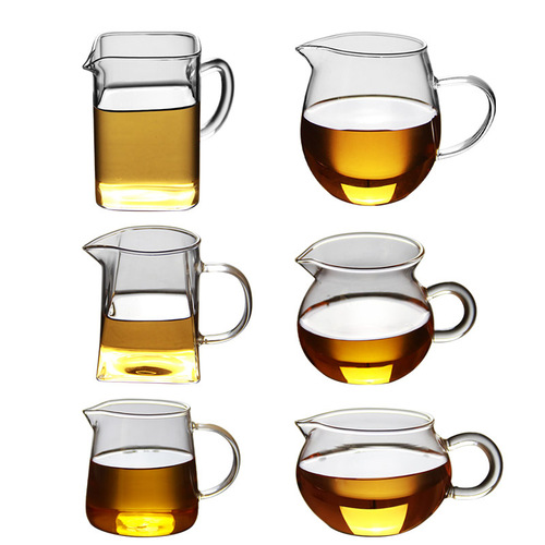 Glass public cup tea sea flower tea pot Gongfu tea filter brewing cup tea brewing device tea sea straight Gongfu tea sea