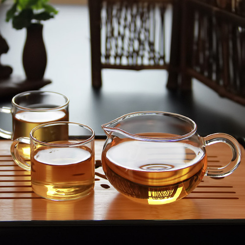 Glass public cup tea sea flower tea pot Gongfu tea filter brewing cup tea brewing device tea sea straight Gongfu tea sea