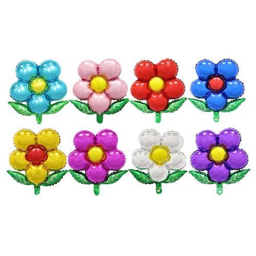 Baby full moon children's first birthday party arrangement plum blossom balloon wedding wedding room decoration five-petal flower balloon