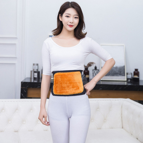 Gold Velvet Knit Belt with Adjustable Snap Hooks, Ultra-Soft and Thickened Warming Waist Support