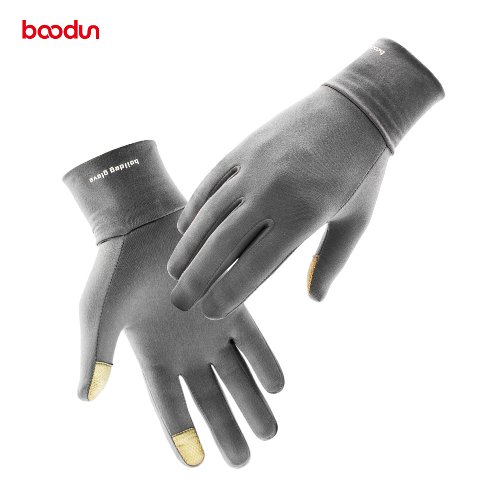 Guanti caldi touch screen in Lycra spazzolata per corsa invernale ciclismo sport all'aria aperta Boodun_voghion.com