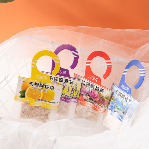 Lavender wardrobe sachet, hanging fragrance bag, odor removal, room fragrance, closet scent pouch, manufacturer direct wholesale