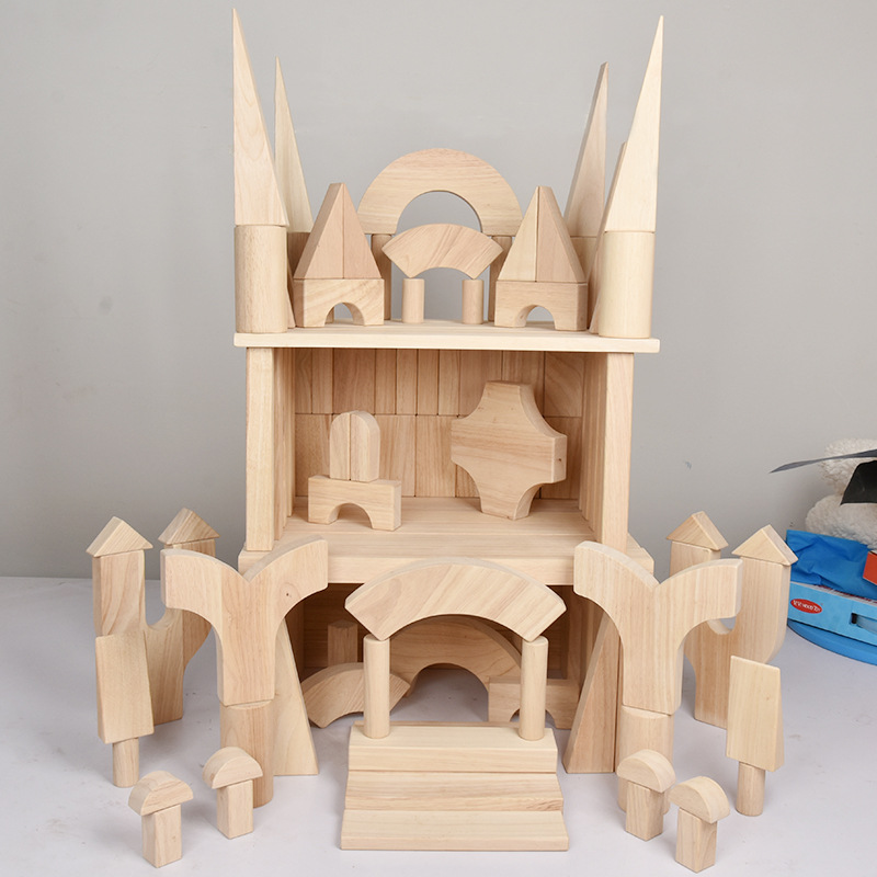 Kindergarten 174 tablets 348 logs Building Blocks Children's three-dimensional variety hands-on brain building DIY early education toys