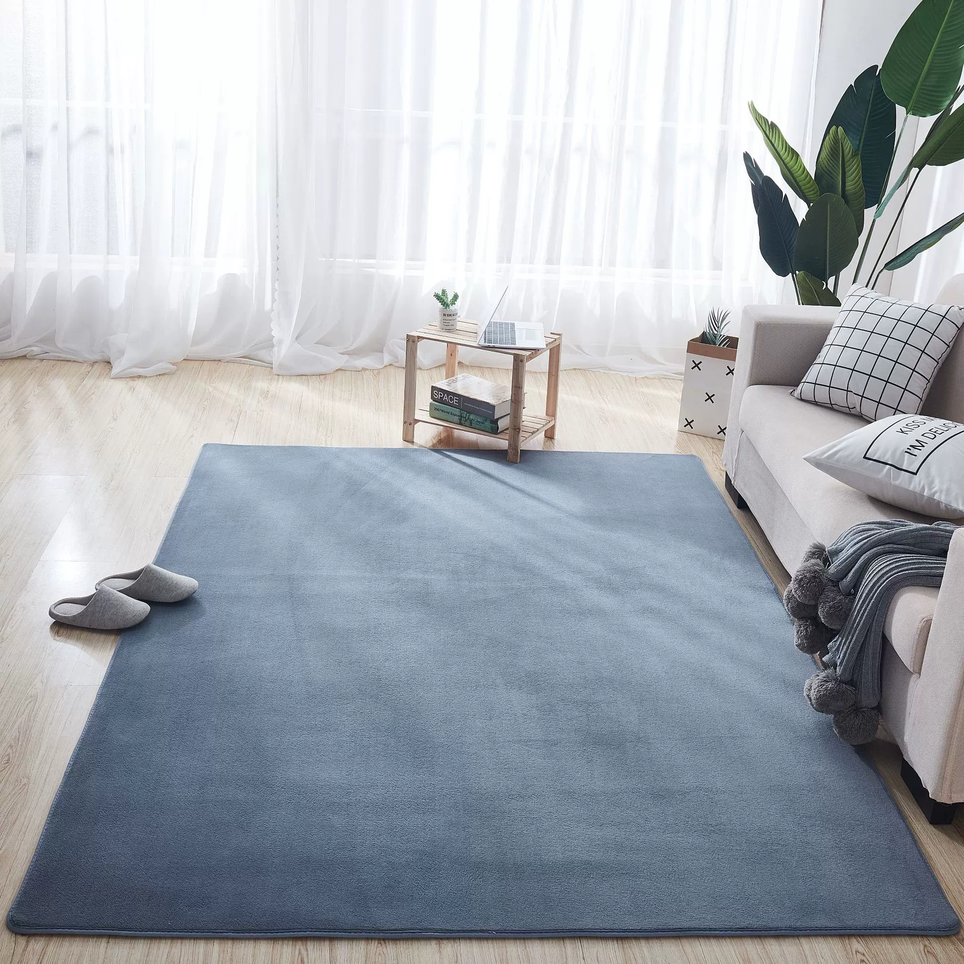 加厚客厅卧室珊瑚绒地毯地垫门口进门门垫浴室卫生间厨房吸水脚垫