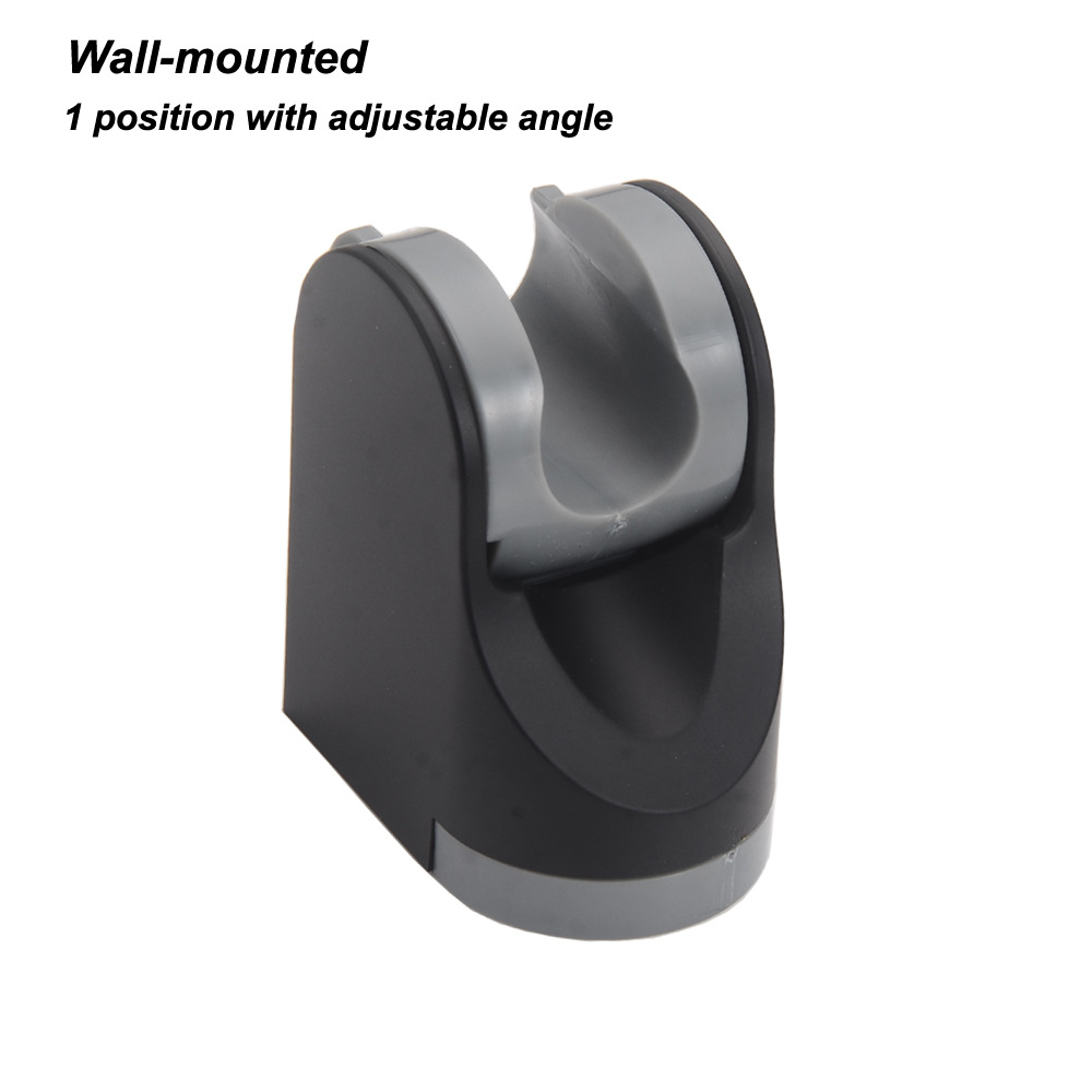 Cross-border e-commerce shower wall seat plastic ABS matte black shower nozzle seat hand spray adjustable movable support