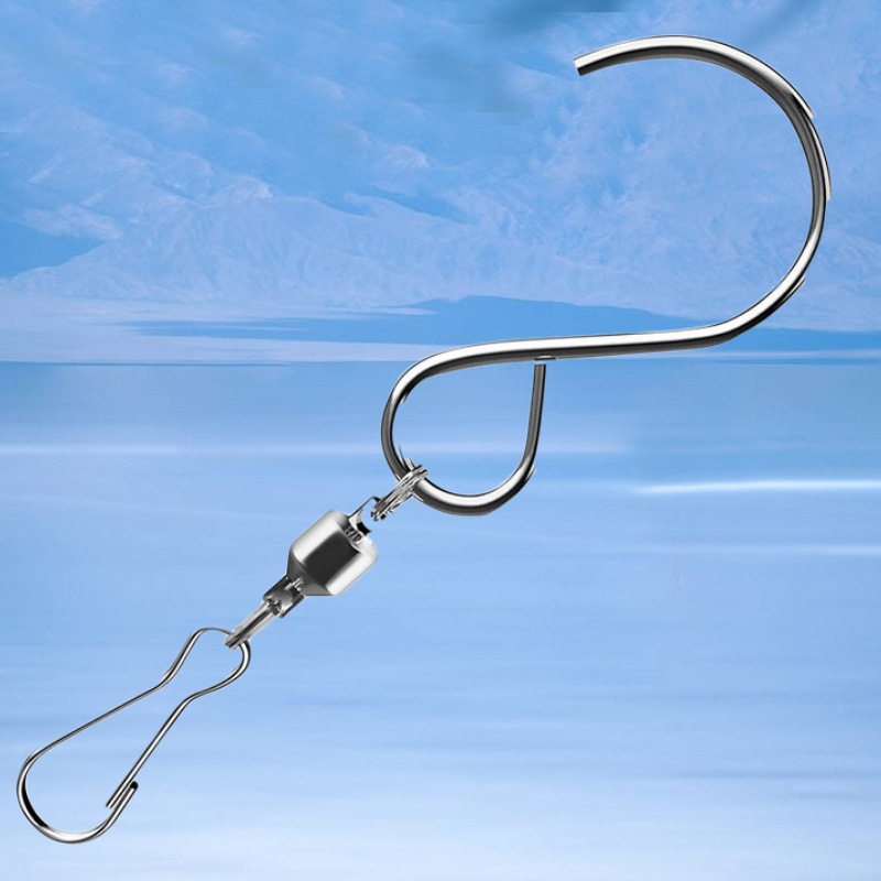 Gancho de cartelera de acero inoxidable gancho de cartelera Hengtai S-type gancho de rodamiento autorgiratorio ciclón 360 °