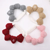 Fashionable headband heart-shaped, cute hair accessory for face washing for yoga, Korean style, internet celebrity, with embroidery, simple and elegant design
