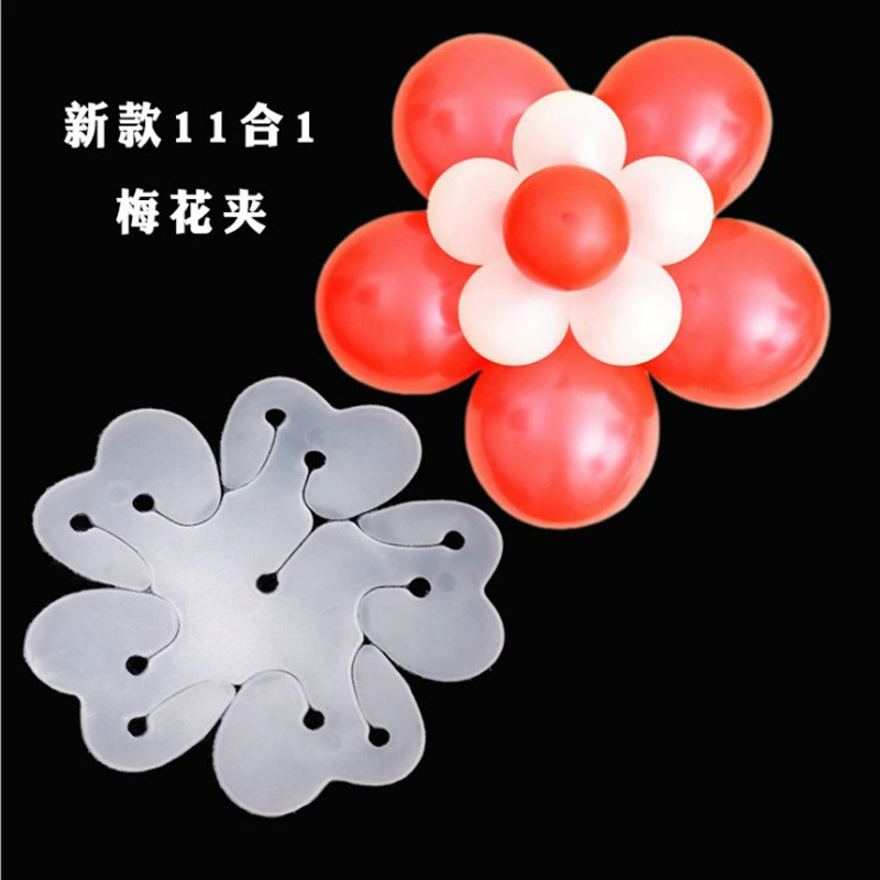 Аксессуары для воздушных шаров Зажим для стайлинга цветов 5 в 1 Однослойный зажим для цветения сливы Украшение для свадебной комнаты на день рождения Двойной слой 11 в 1 Зажим для воздушных шаров
