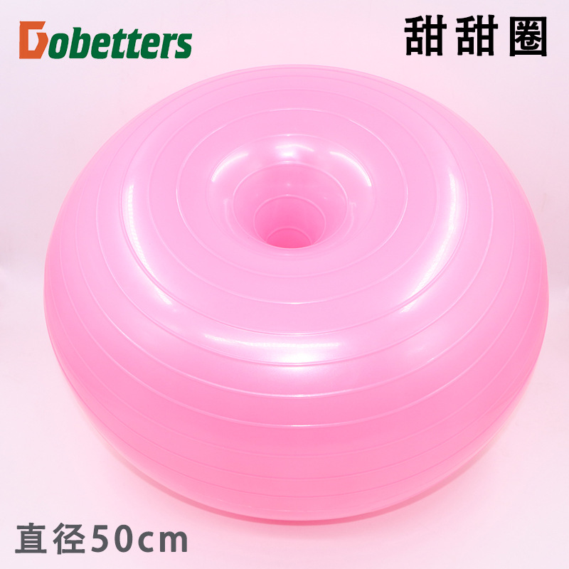 50cm Bola de yoga rosquilla engrosada a prueba de explosiones BOLA DE Apple yoga hemisferio Bola de fitness Bola de yoga inflable equilibrio