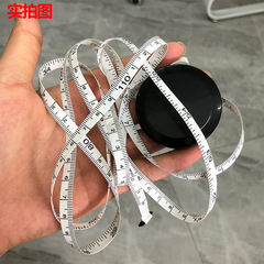 捲尺自動伸縮拉尺 1.5米PVC皮捲尺可印刷LOGO 黑色塑料小捲尺
