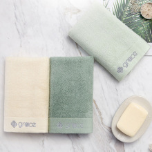 洁丽雅毛巾 竹纤维柔软舒适吸水素色毛巾刺绣logo 洁丽雅6413