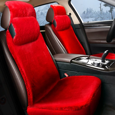 Wholesale DLS winter plush small waist car cushion warm change decoration seat cushion seat cover interior supplies accessories