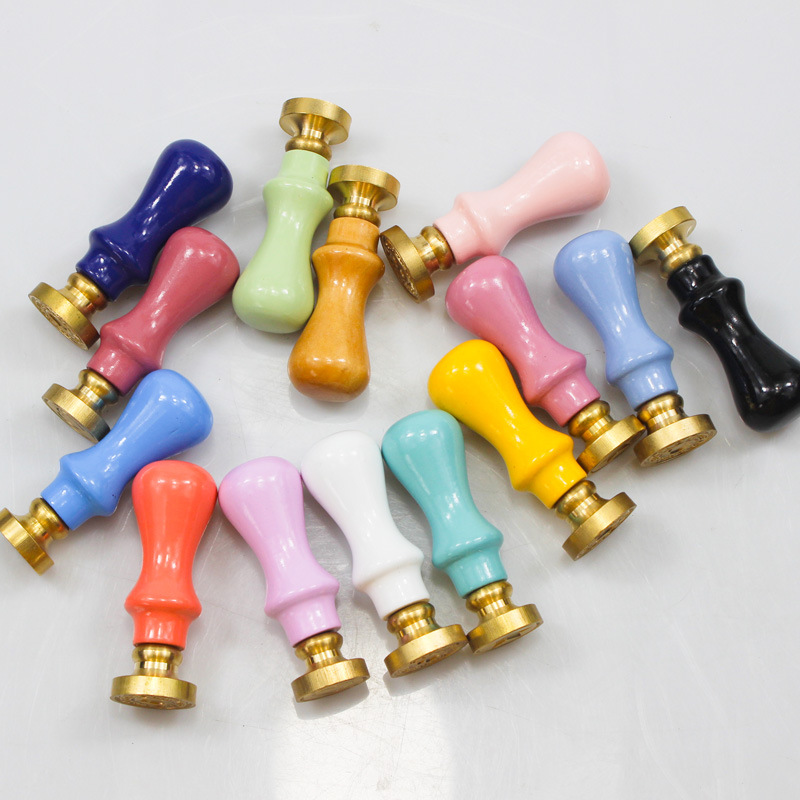 Accesorios de sello de pintura de fuego macaron chica fresca color caramelo mini Mango se puede dibujar para hacer estilo de cabeza de cobre