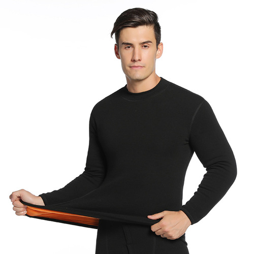 Men's thermal underwear thickened and velvet Defa fever extra thick winter middle-aged and elderly large size autumn pants autumn coat set
