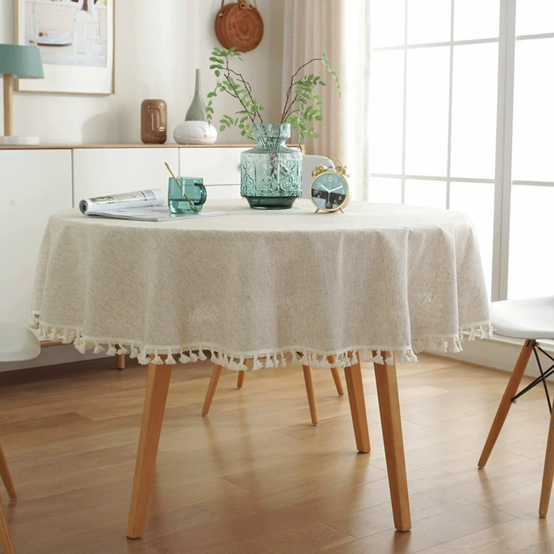 乐轩秀 Nordic Simple Bamboo Jie Ji Ji Ji Sittic Flum Circular Tablecloth wholesale INS Windmuta Maitai Flat Cover