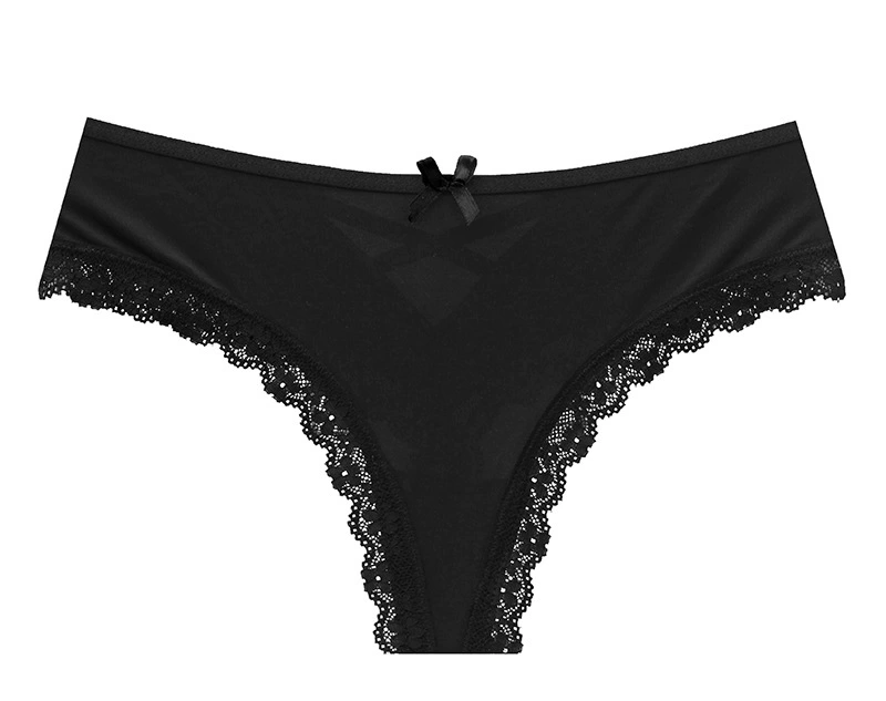 Milk‑silk эластичные женские трусы, низкая талия с кружевной отделкой, S–XL, 7 цветов