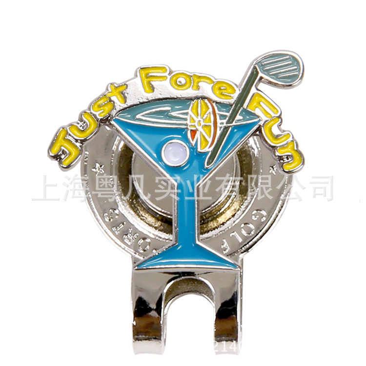 Auto-Suministro de fábrica en stock suministros de golf accesorios clip de imán de metal para consulta de dibujo clip de sombrero de golf