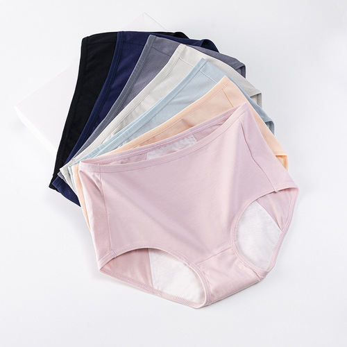 Hygienic new menstrual underwear for women, large size, menstrual period, leak-proof, pure cotton, antibacterial, high-waist, hygienic and breathable