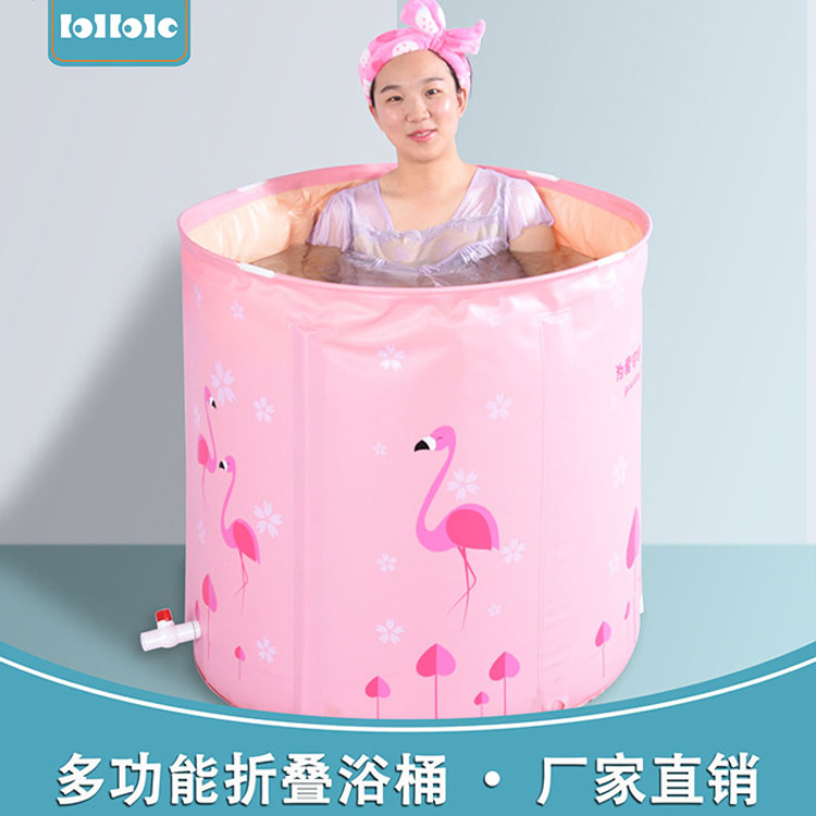 Inflatable foldable tub for home use