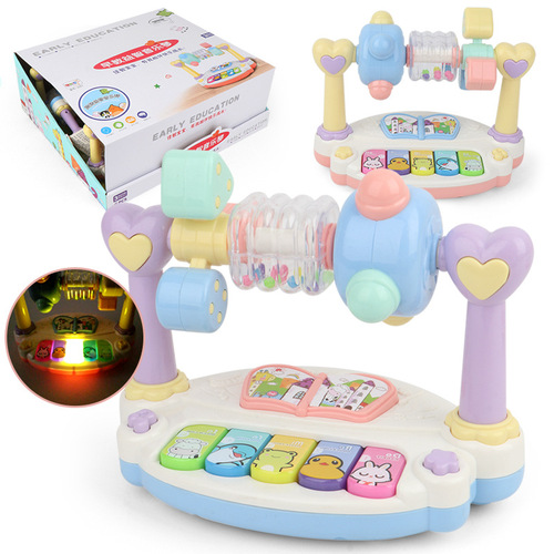 New Year Gift Children's Piano Electronic Keyboard 0-3 Years Old Music Early Education Rotating Hand Pat Toy Educational Early Education Baby